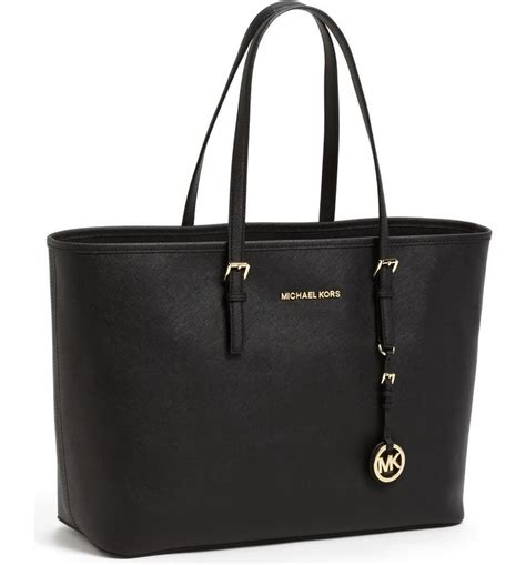 saffiano leather schwarz michael kors|Michael Kors saffiano leather tote.